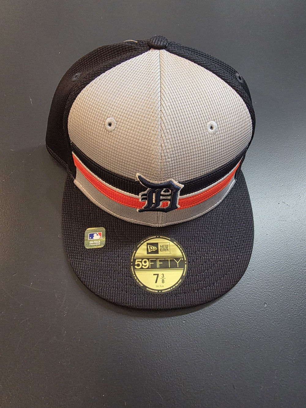 New Era 59FIFTY Detroit Tigers Grey and Black Fitted Cap